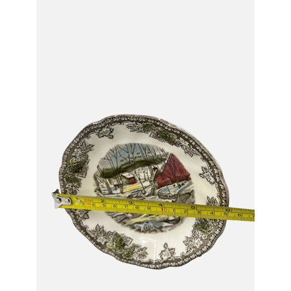 Lot of 3 Johnson Brothers Friendly Village The Ice House Fruit Dessert Bowls VTG - Picture 5 of 5